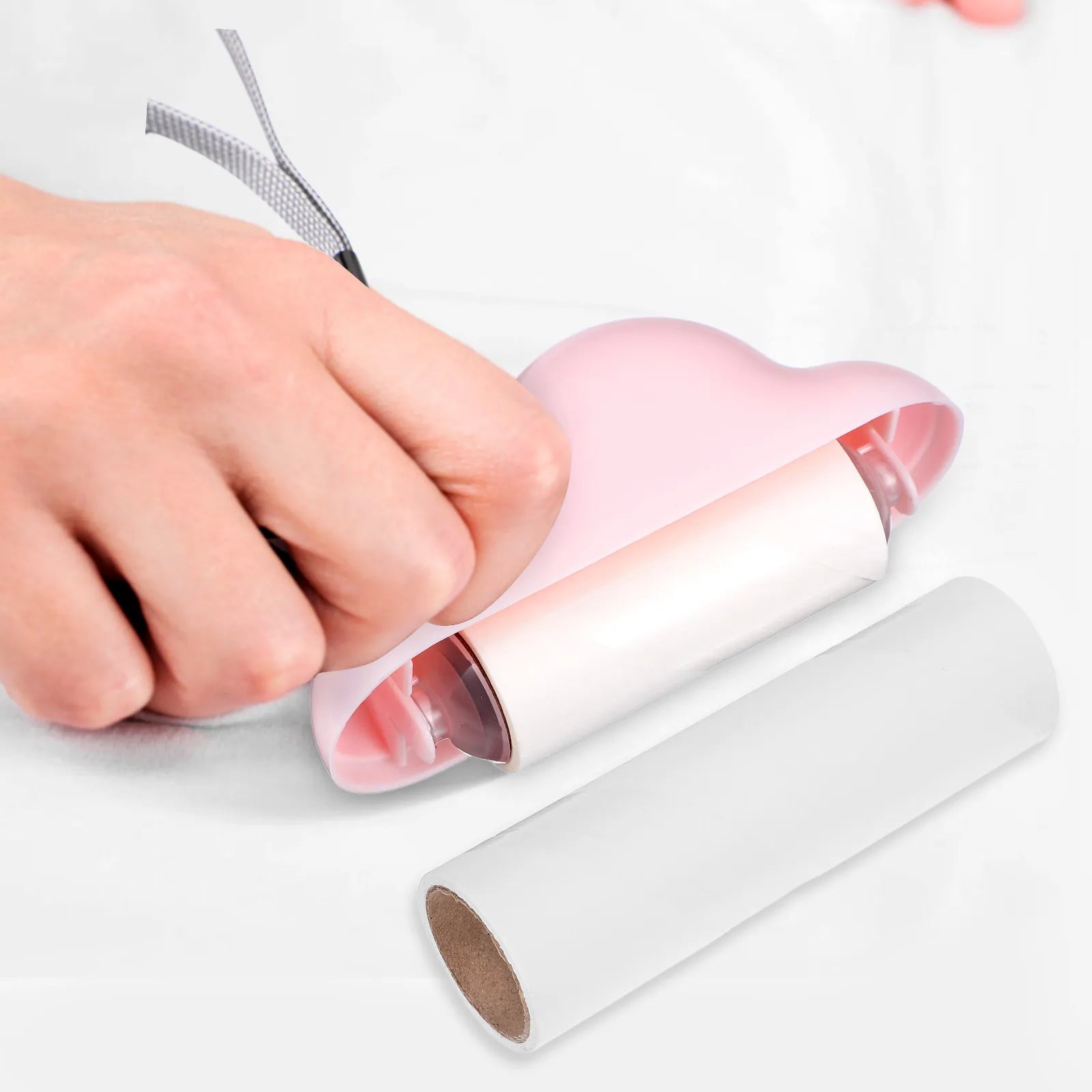 2 Rolls Sticky Lint Roller Replacement Adhesive Sheets Pet Hair