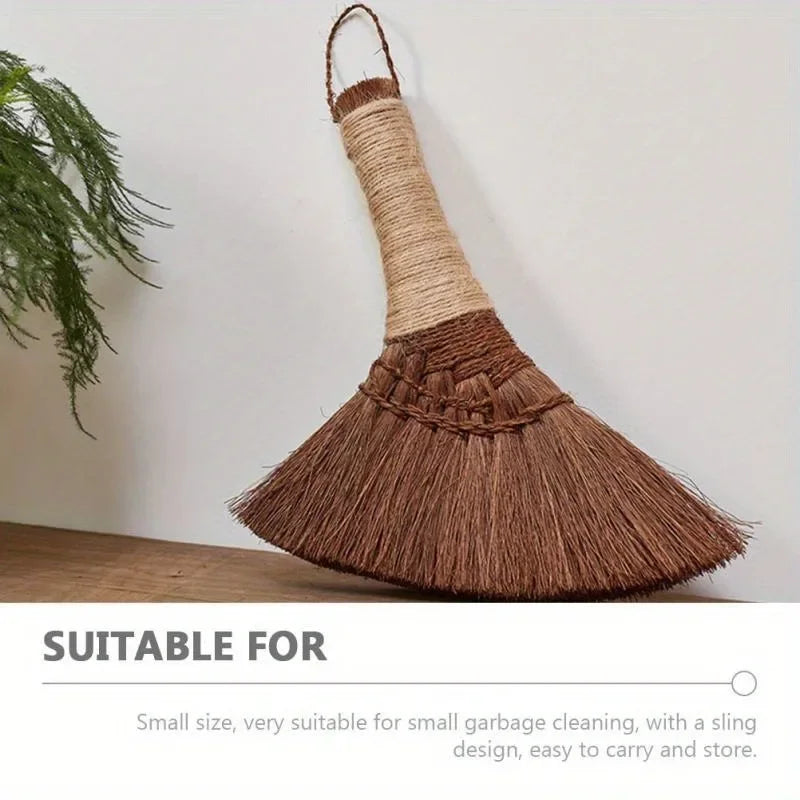 1 PC Small Broom Bamboo Hand Palm Heavy Duty Brooms Cleaning Accessory Short Handle Desk Dust Zpaxo