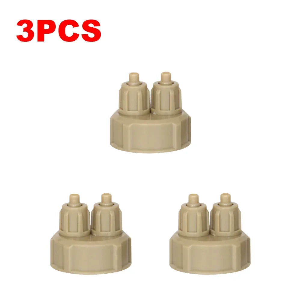Aquarium CO2 System Generator Bottle Cap Fish Tank Live Plant DIY Air Diffuser Generator Tool Carbon Dioxide Reactor Instrument Zpaxo 3 pcs
