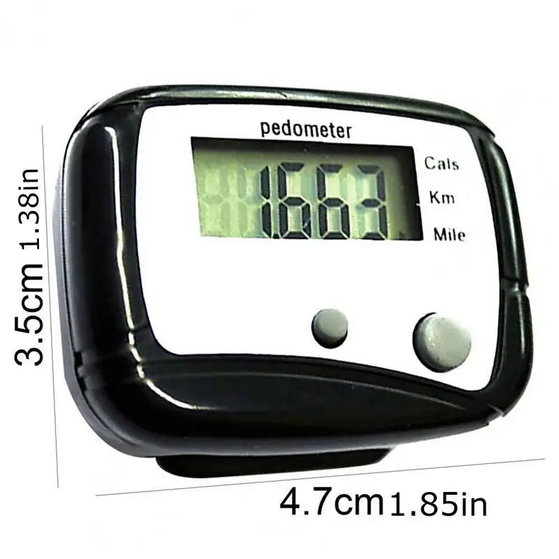 Accurate Step Counter Small Walking Distance Miles Km Pedometer Clip