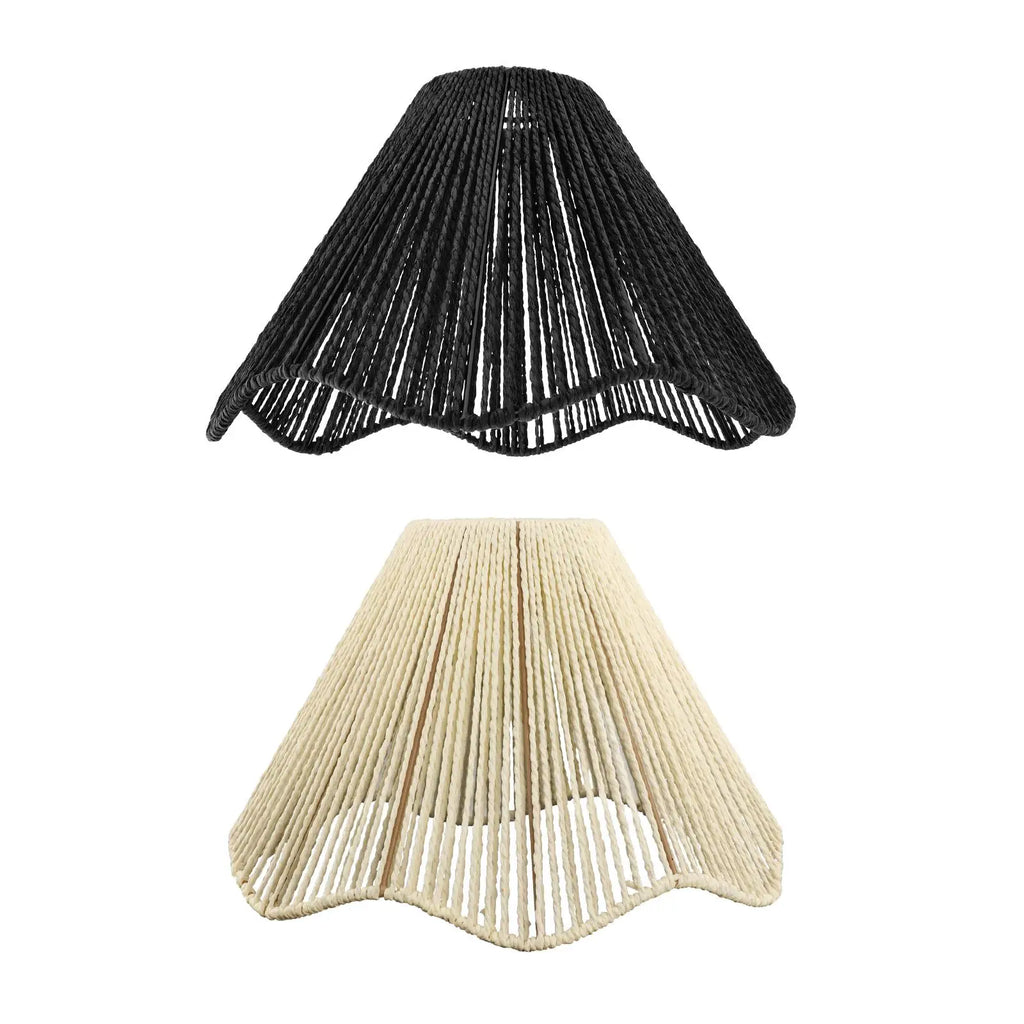 Woven Lampshade Pendant Light Cover Dustproof Lamp Shade Bohemian Light Shade for Dining Table Living Room Bedroom House Zpaxo