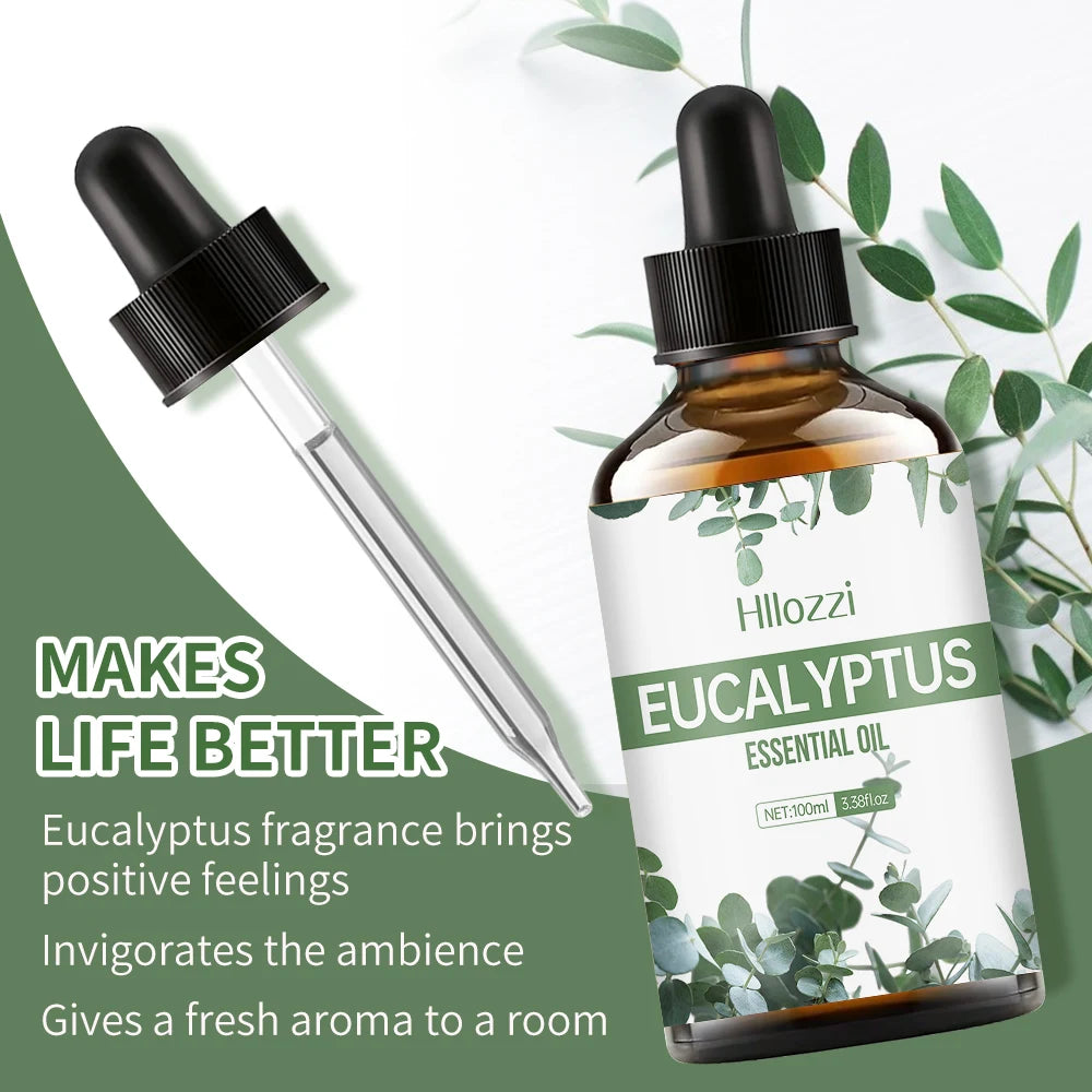 EUCALYPTUS ESSENTIAL OIL a high-quality moisturizing nourishing massage oil with a refreshing scent, suitable for all skin types Zpaxo