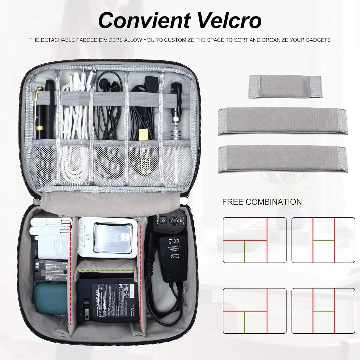 Travel Cable Storage Bag Portable Waterproof Digital Electronic Storage Bag USB Data Cable Charger Plug Storage Cable Bag Box Zpaxo