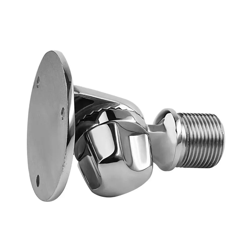 316 Stainless Steel Ratchet Antenna Mount 25mm Diameter Adjustable Design Boat Antenna Mount Round Base Ratchet Mechanism Zpaxo