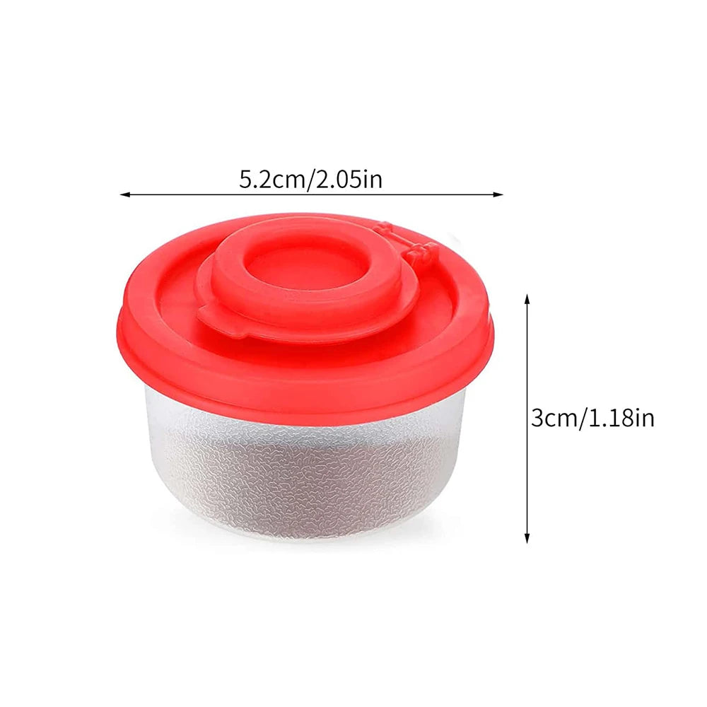 Salt and Pepper Shaker Mini Plastic Pepper Shakers with Sealed Lids Seasoning Dispenser Bottle Container for Home Outdoors Zpaxo Red