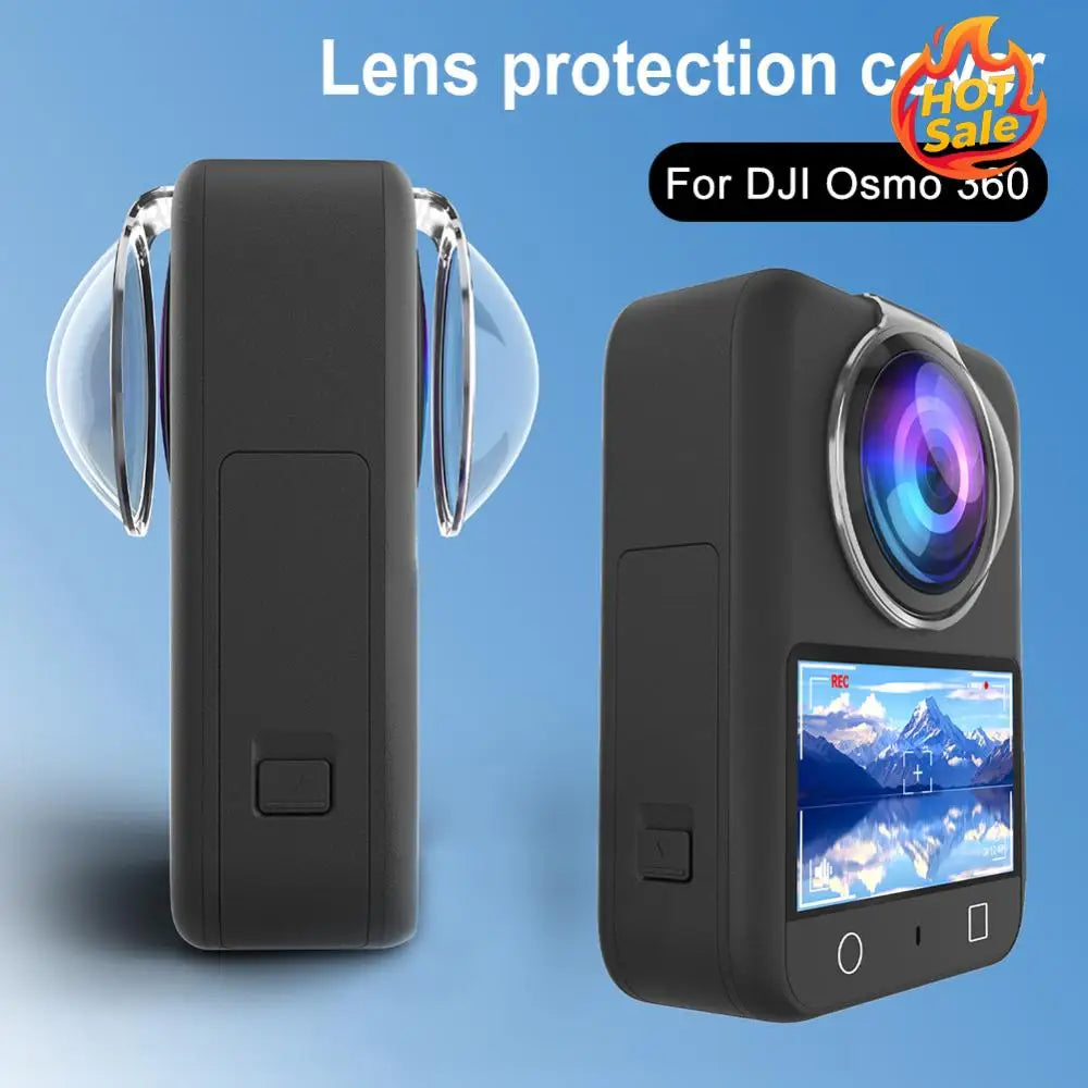 For DJI Osmo 360 Action Camera Lens Guard Anti-Collision Camera PC Lens Guard Seamless Plastic Lens Cover Camera Accessories Zpaxo