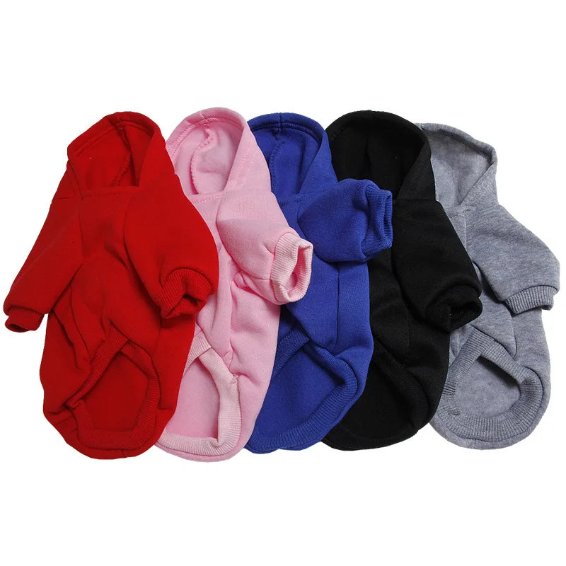 Winter Teddy Dog Clothes Sport Hoodies Sweatshirts Warm Coat Clothing