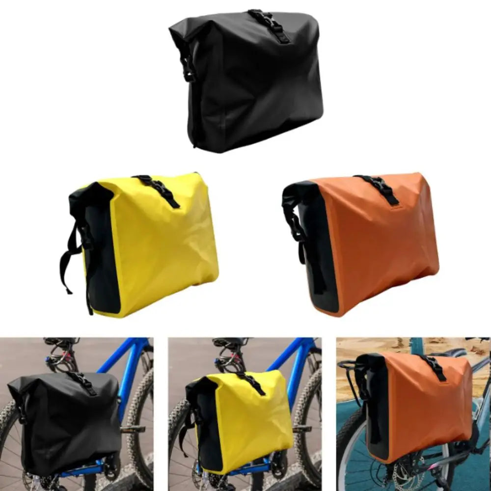 Water Resistant PVC Bike Pannier Bag Large Capacity Portable Design Zpaxo