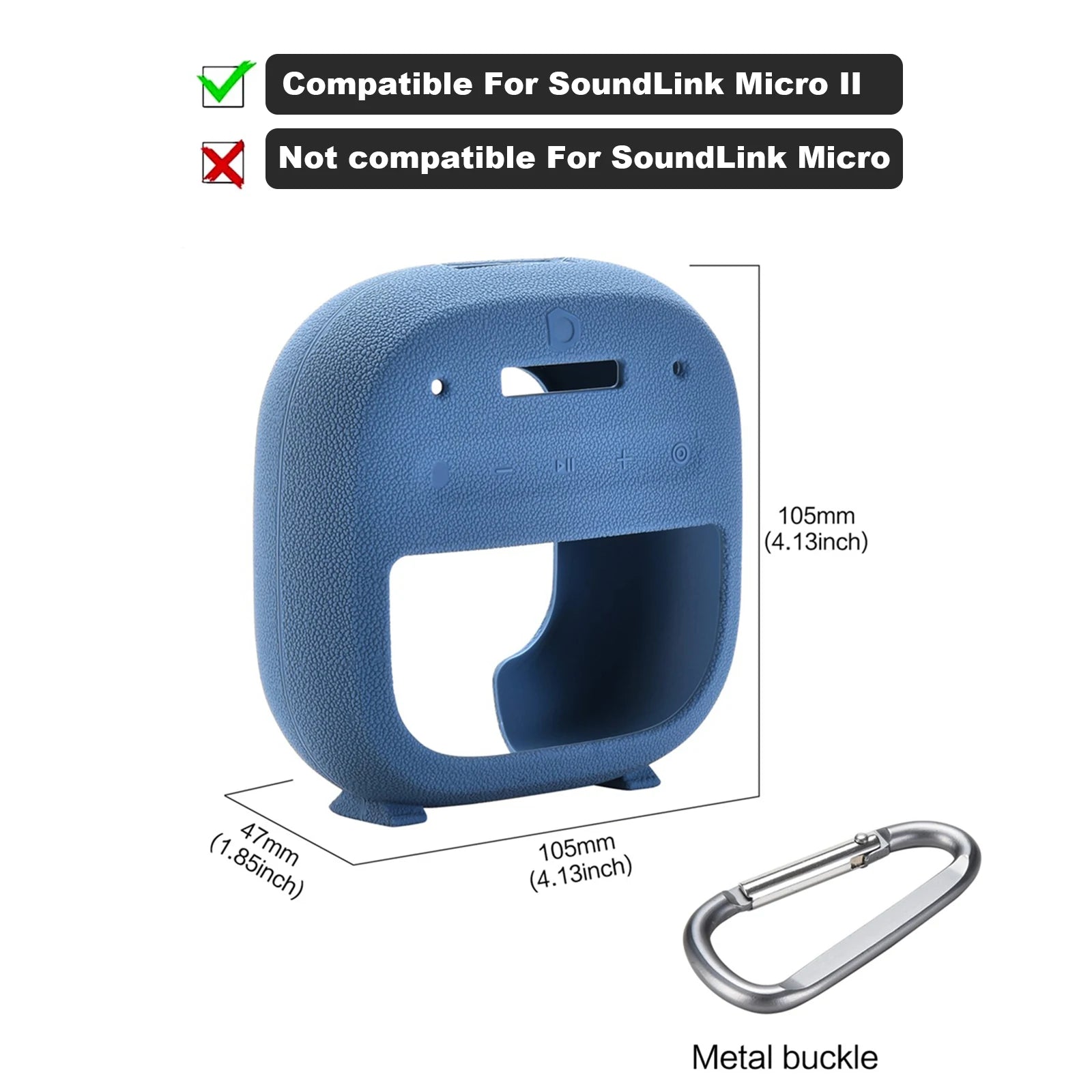 Protective Case Anti-drop Silicone Cover Bose Soundlink Micro 2 BT