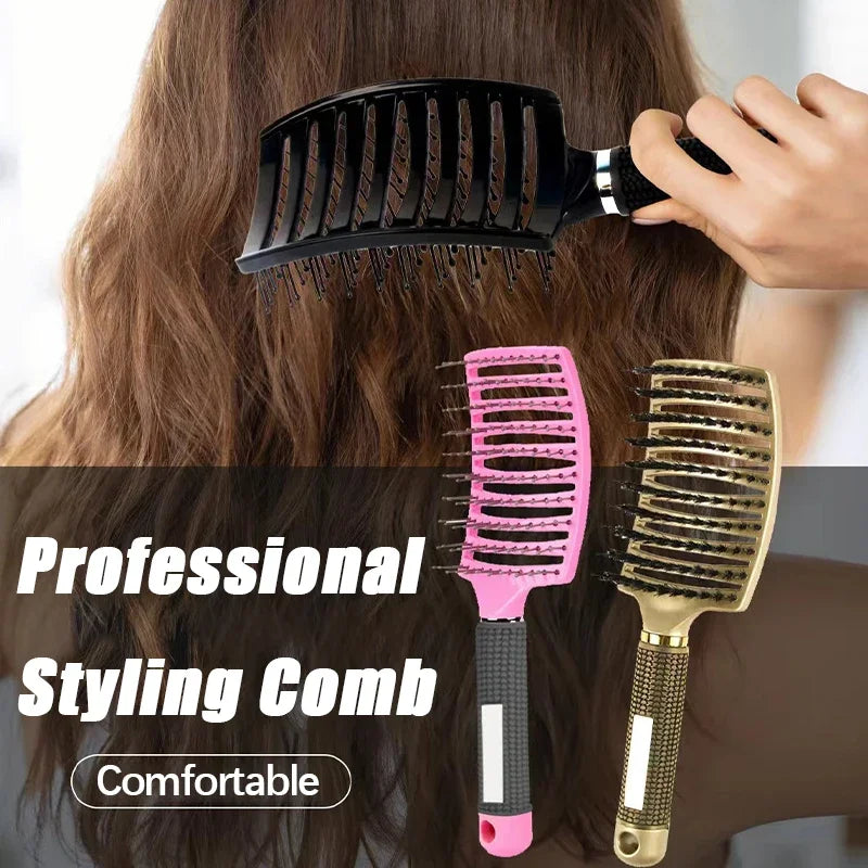Anti-Static Detangling Hair Brush – Wet & Dry Massage Comb Detangling Hair Brush Zpaxo