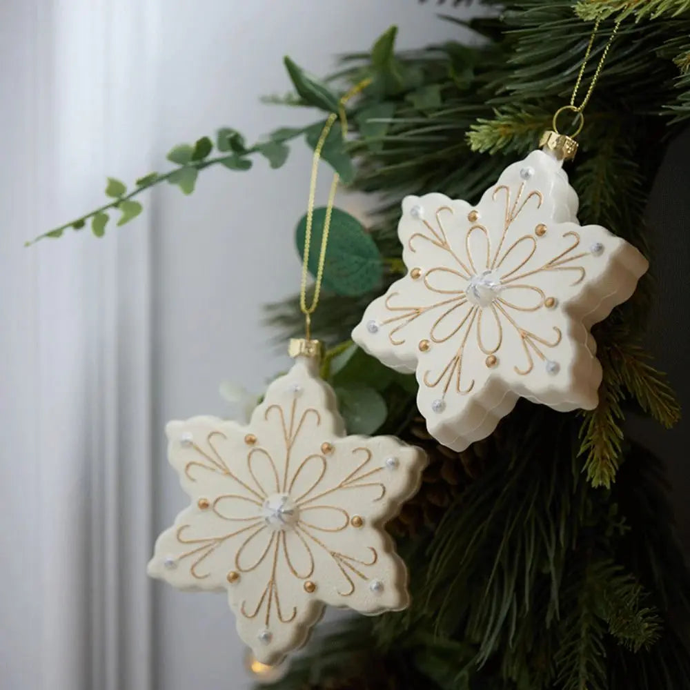 White Christmas Hanging Pendants – Soldier, House & Car Baubles Christmas Ornaments Zpaxo