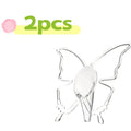 2pcs Butterfly Vase Centerpieces – Clear Acrylic Bud for Holidays, Weddings & Flower Arranging Zpaxo 2pcs