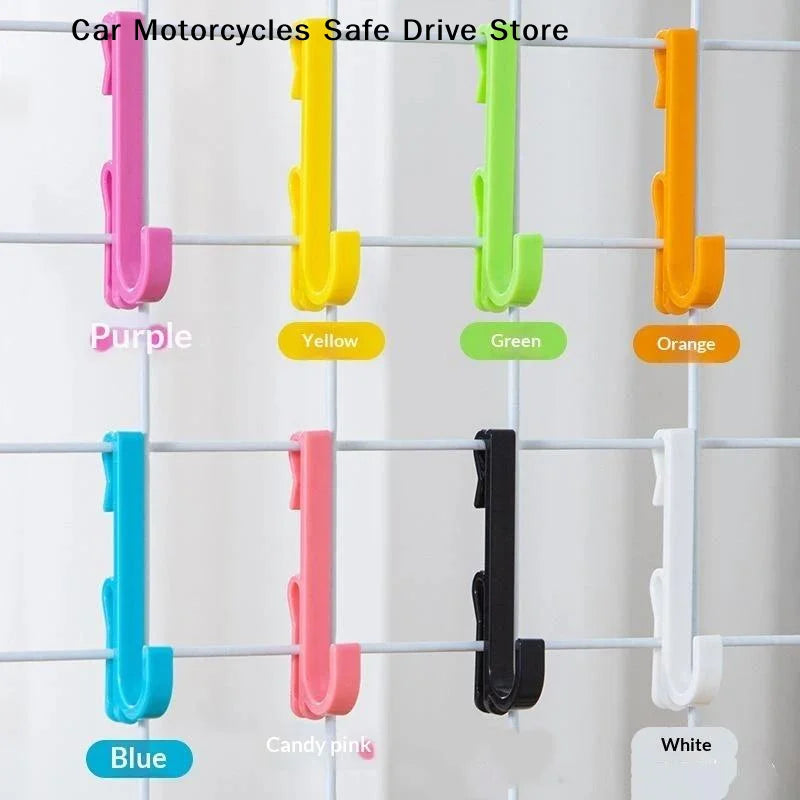 Plastic Mesh Grid Display Hook Wire Rack Hooks Kindergarten