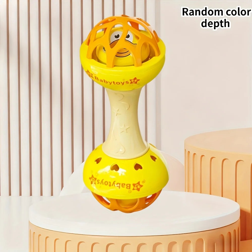 Baby Double Headed Ringing Toy Available Multiple Colors Bright Zpaxo YELLOW