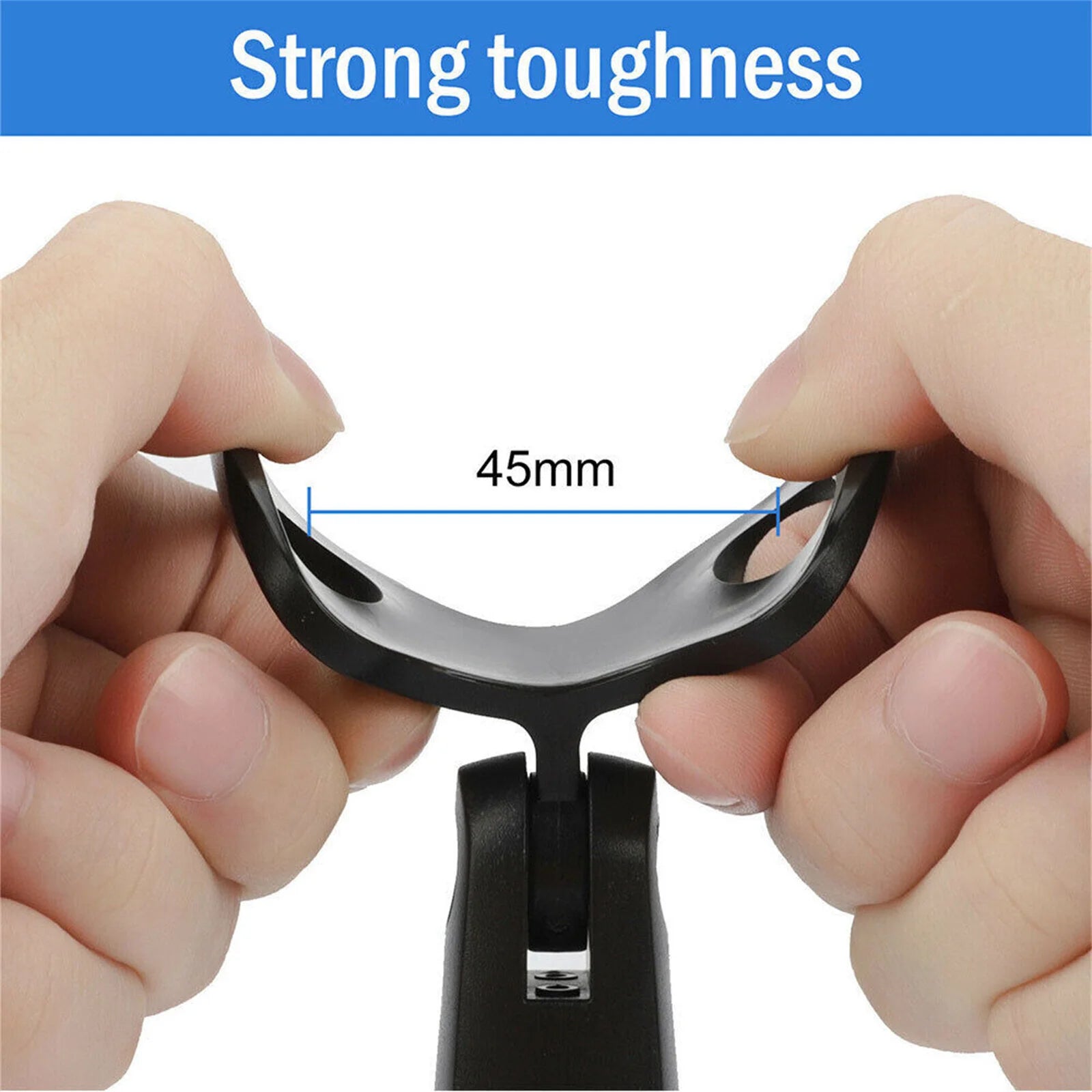 Black Universal Plastic Flexible Microphone Clip Holder Mount Mic