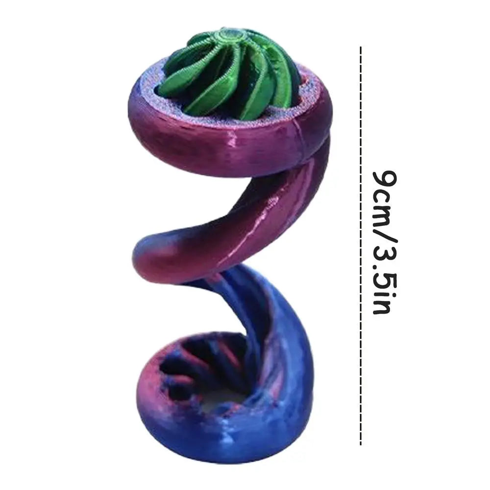 3D Printed Fidget Toys Passthrough Fidget Toys Thread Illusion Cool Gadgets For Stress Relief Boys Kids Adults Classroom Home Zpaxo Purple United States