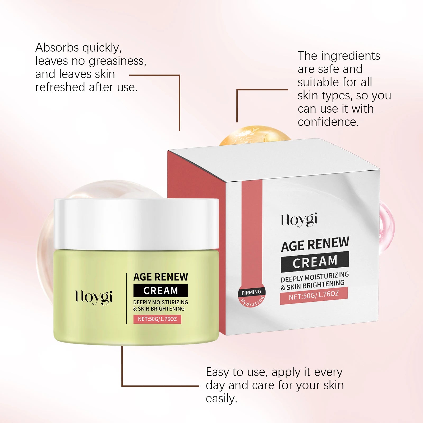 Hoygi Anti-Wrinkle Firming Moisturizing Face Cream 50g Anti-Aging Face Cream Zpaxo