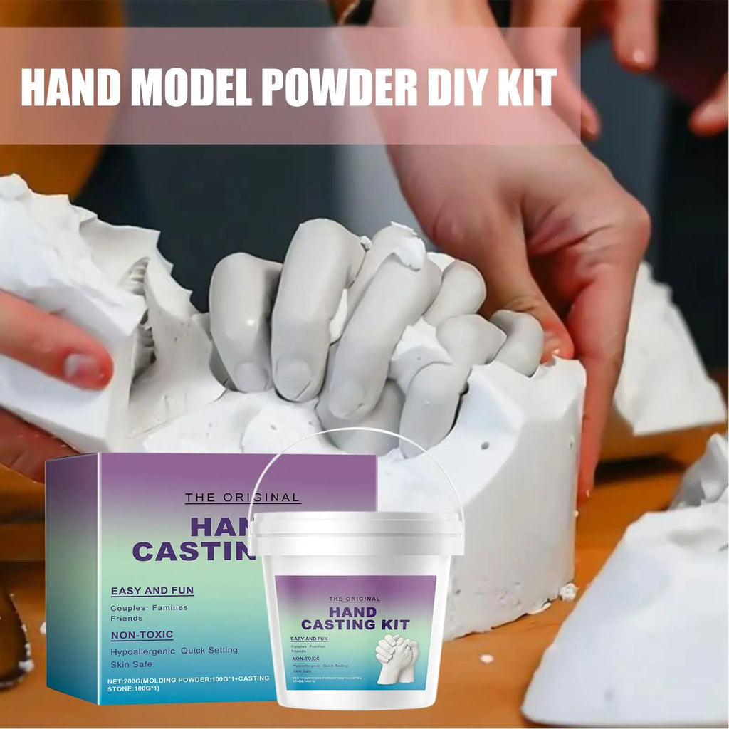 Handmade Plaster Hand Mold Casting Kits Couples Romantic DIY Keepsake