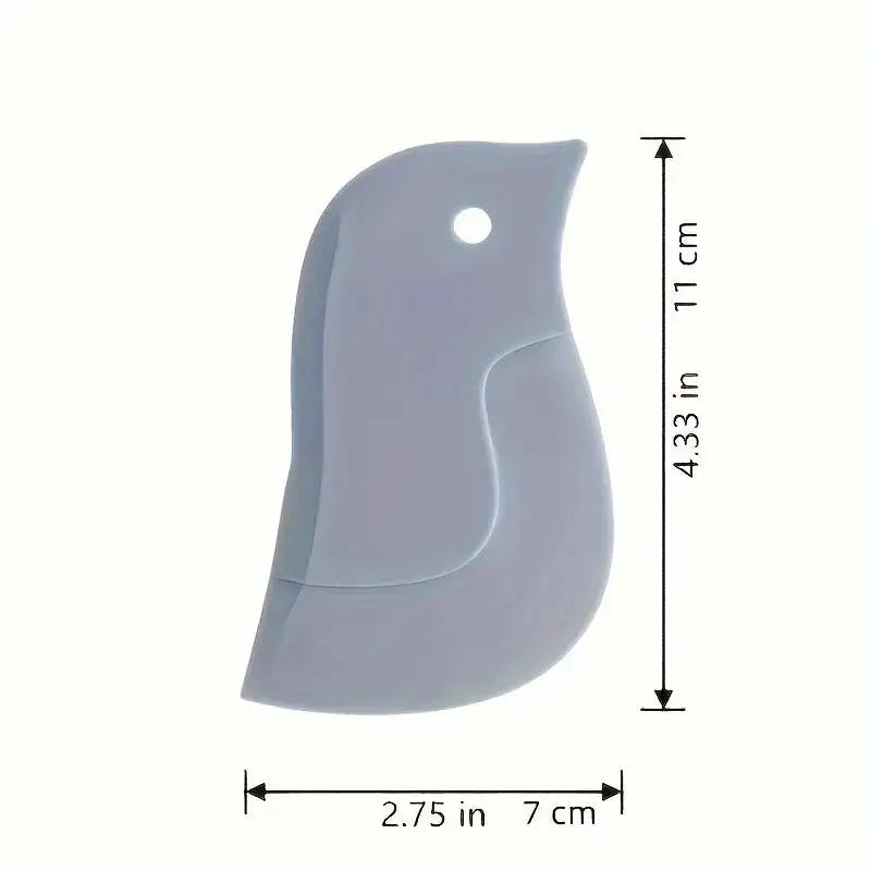 Penguin-Shaped Soft Scraper, Multifunctional Kitchen Cleaning Tool, No Battery Required, for Grease and Baking, Easy to Use Zpaxo