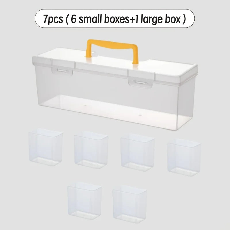Spice Storage Containers Lids Stackable Divided Seasoning Box