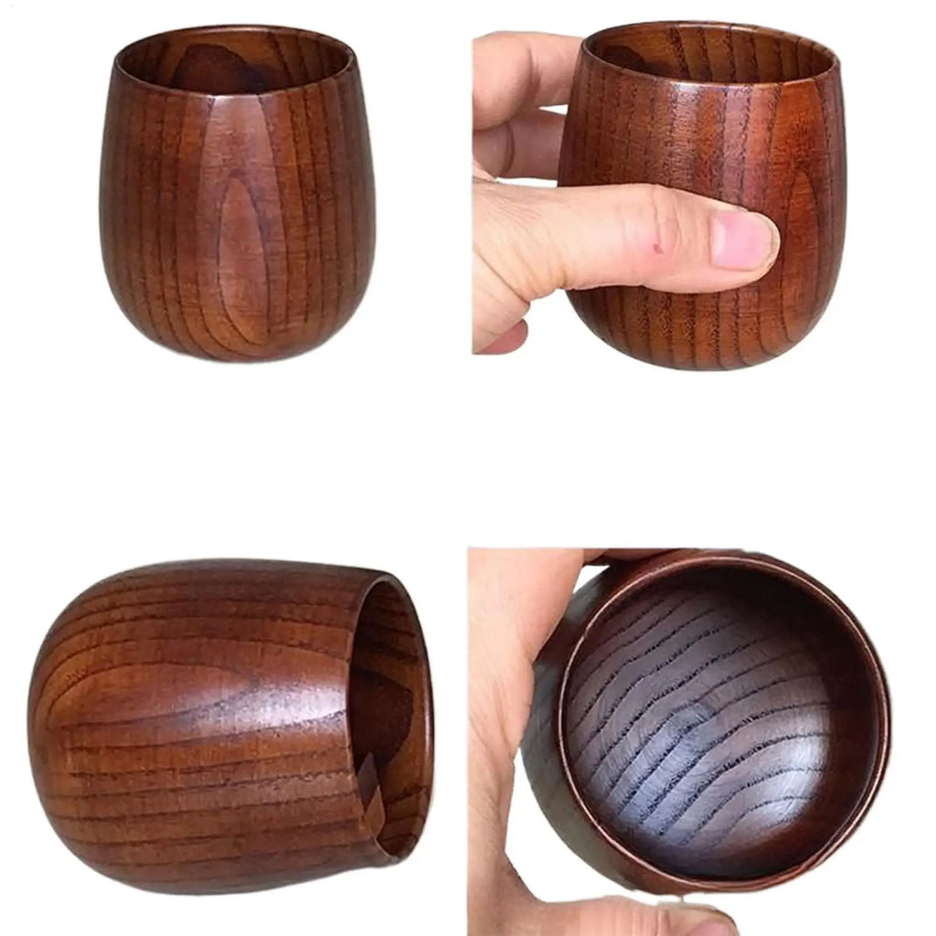 Rustic Wooden Whiskey Cups Handmade Charred Drinking Glasses Vintage