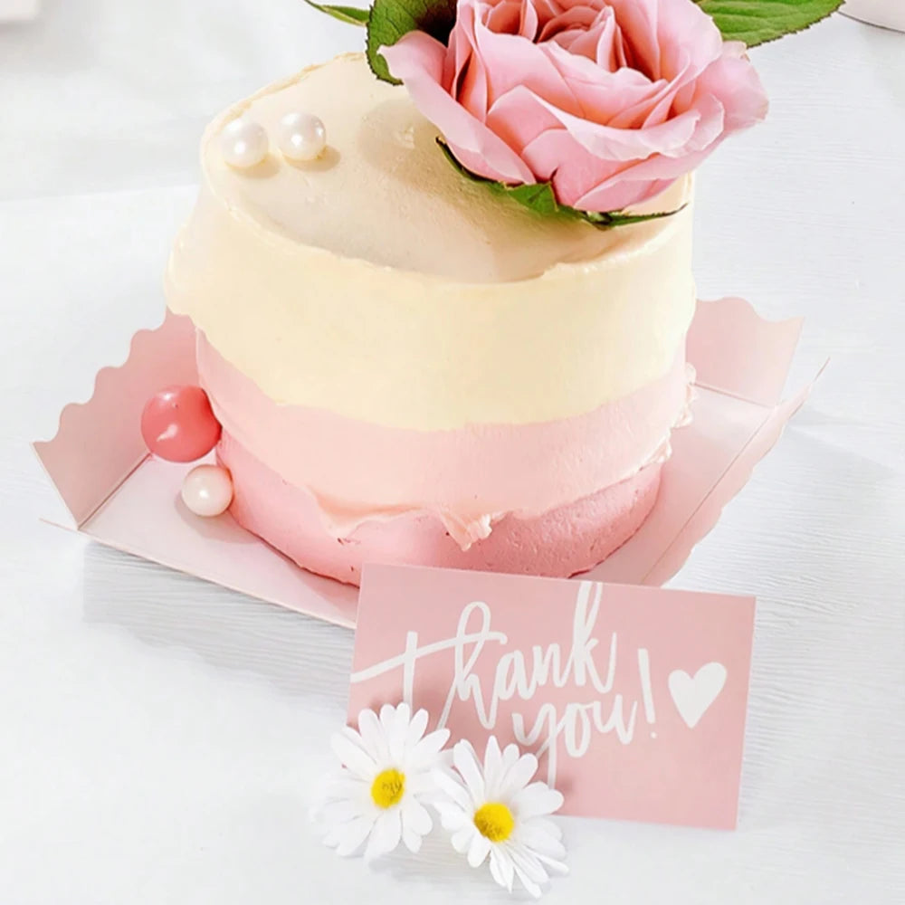 50Pcs Thank You For Supporting My Business Cards Cake Decoration Labels Customer Appreciation Gift Card Shop Online Retailers Zpaxo