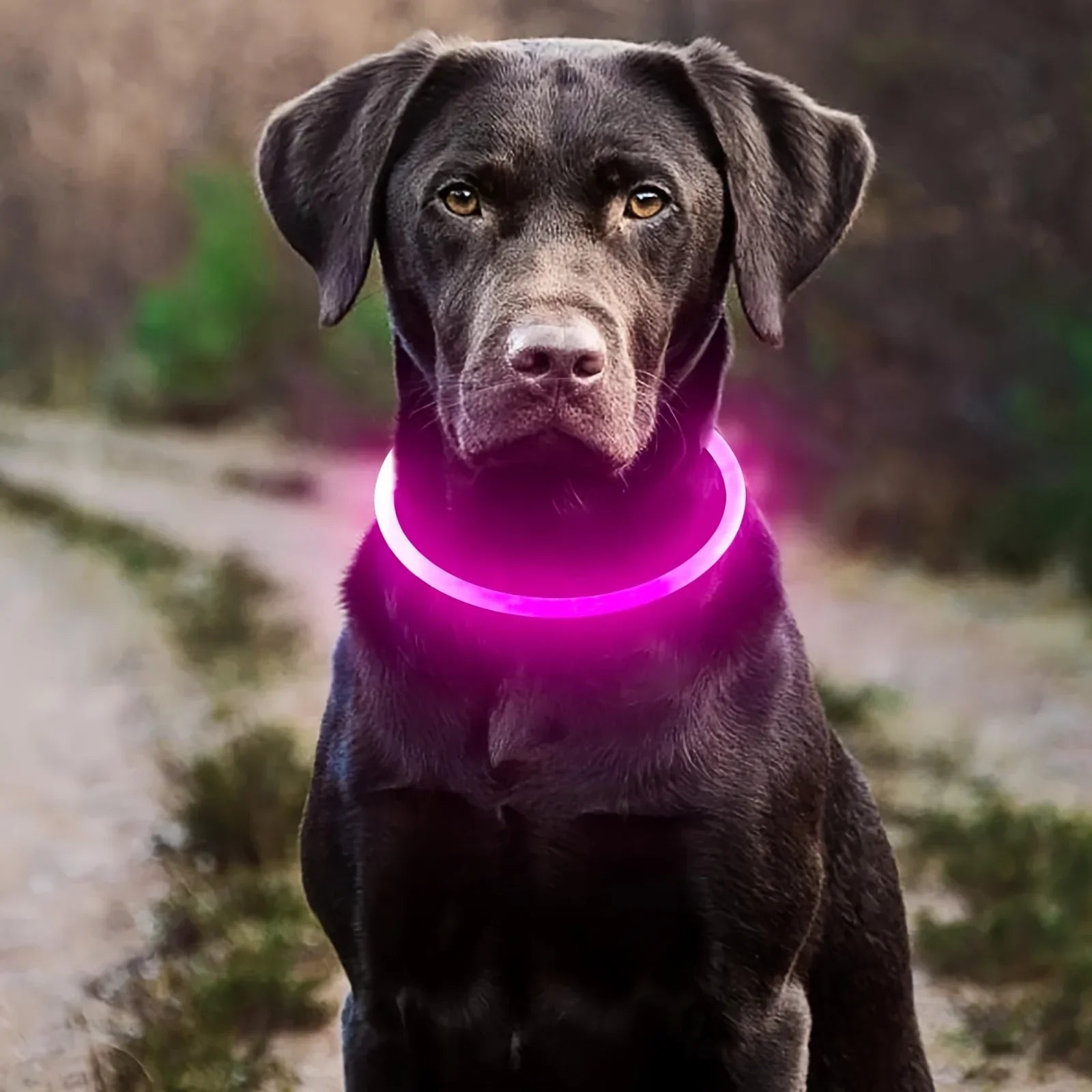 Pet Dog LED Light Collar Luminous Anti-lost USB Charging Necklace