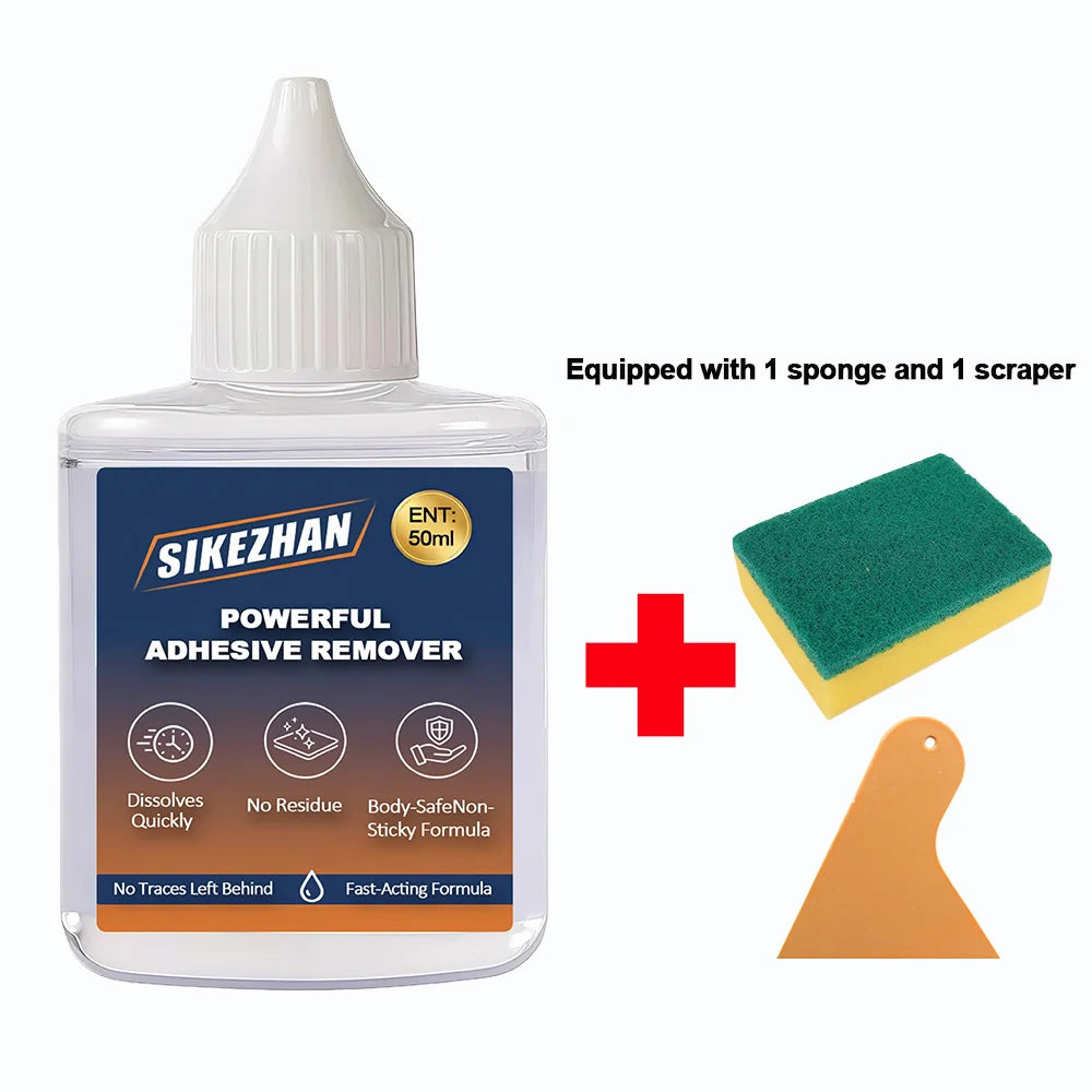 Super Sticky Residue Remover Car Window Film Adhesive Remover Sticker Cleaning Glue Remover Cleaning Agent Cleaning Products Zpaxo 1set