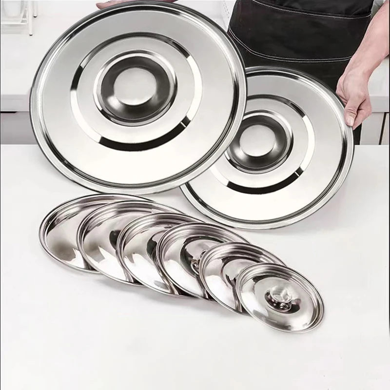 Durable 10- Stainless Steel Pot Lid Thick Replacement Cover Saucepans Zpaxo