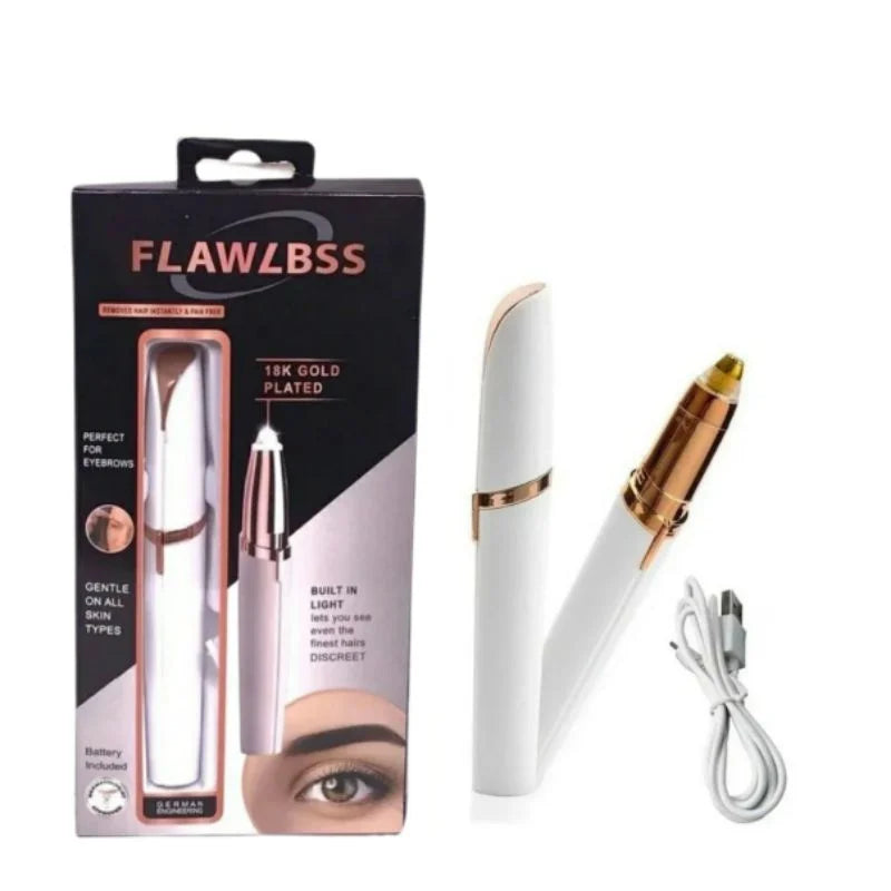 Portable Mini Electric Eyebrow Trimmer Face Hair Remover Blade Eye