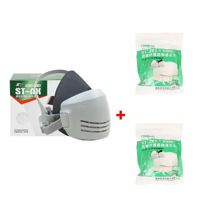 Reusable Half-Face Respirator Mask with Filters | Industrial