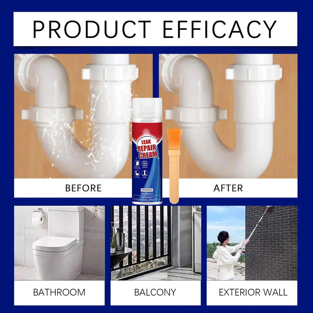 Clear Sealant Waterproof 100g Anti-Leakage Quick Drying Spray Basement Waterproof Coating Roof Sealant for Indoor Outdoor Zpaxo