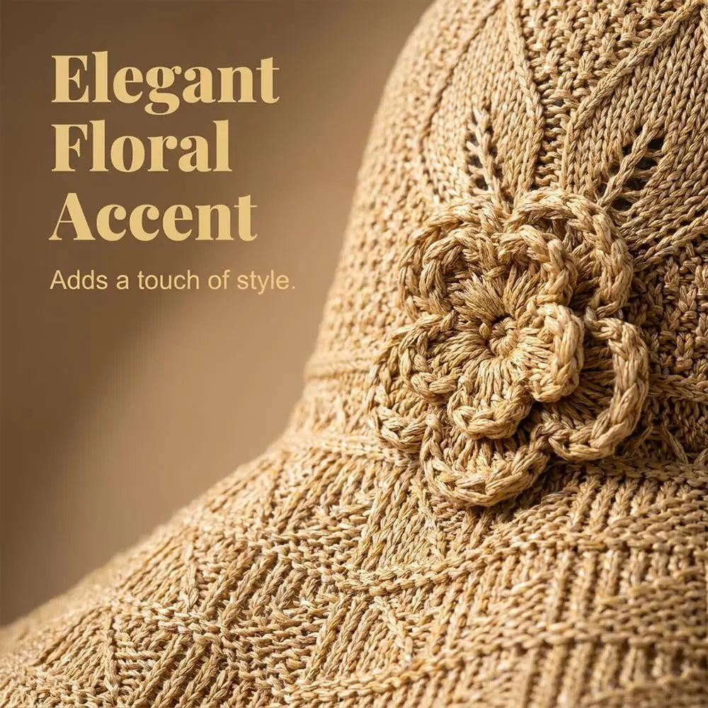 Elegant Woven Straw Sun Hat 2026 Hats Women Womens Packable Travel Zpaxo
