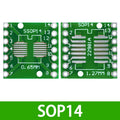 SMD DIP Adapter PCB Converts SOP MSOP SSOP TSSOP SOT23 8-28 Pins Zpaxo 10PCS SOP14