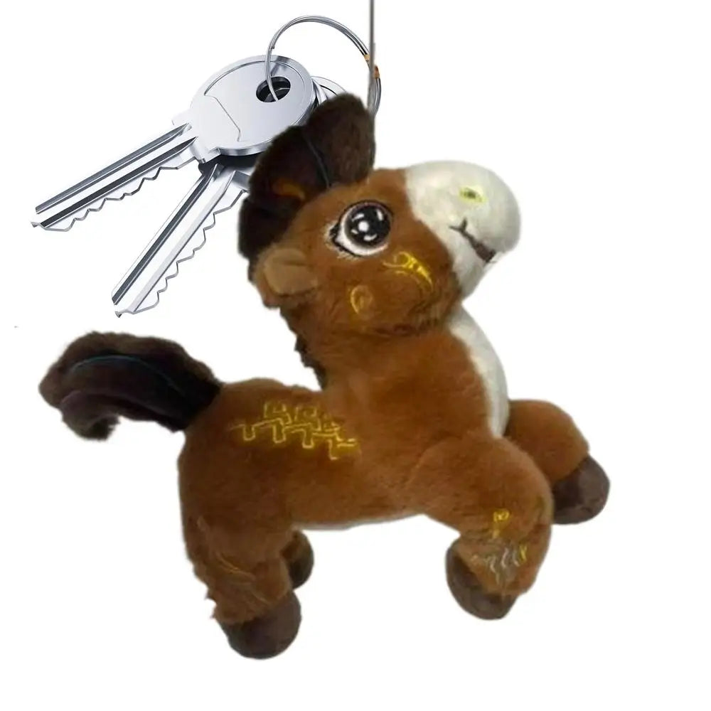 Horse Stuffed Animal Chinese Mascot Key Ring Bag Charm Auspicious Stuffed Animal Keychain For Handbag Purse Tote Spring Festival Zpaxo A China Mainland
