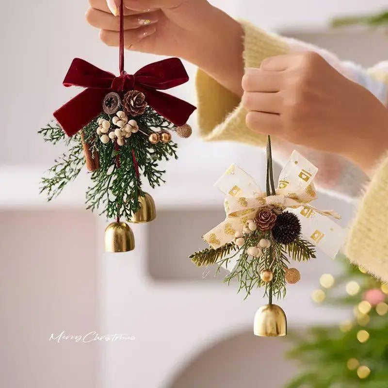 Christmas Bell Garland Ornament – Festive Tree Pendant Decor Christmas Ornament Zpaxo