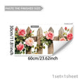 Waterproof 3D Tulip Window Sticker Static Cling Floral Decal Home Zpaxo A5 30x60cm