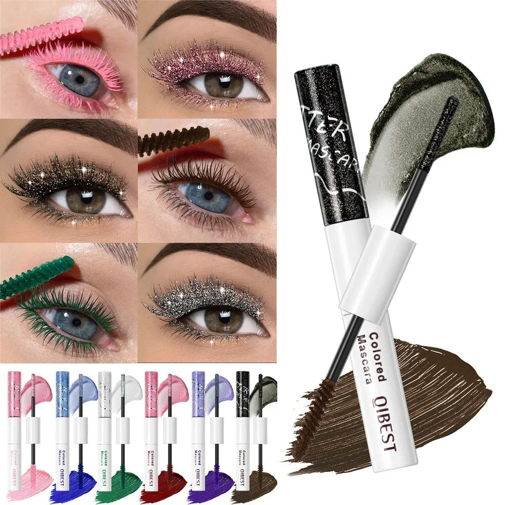 Double Head 1 Mascara Silk Fiber Lash Volume Waterproof Lasting Zpaxo