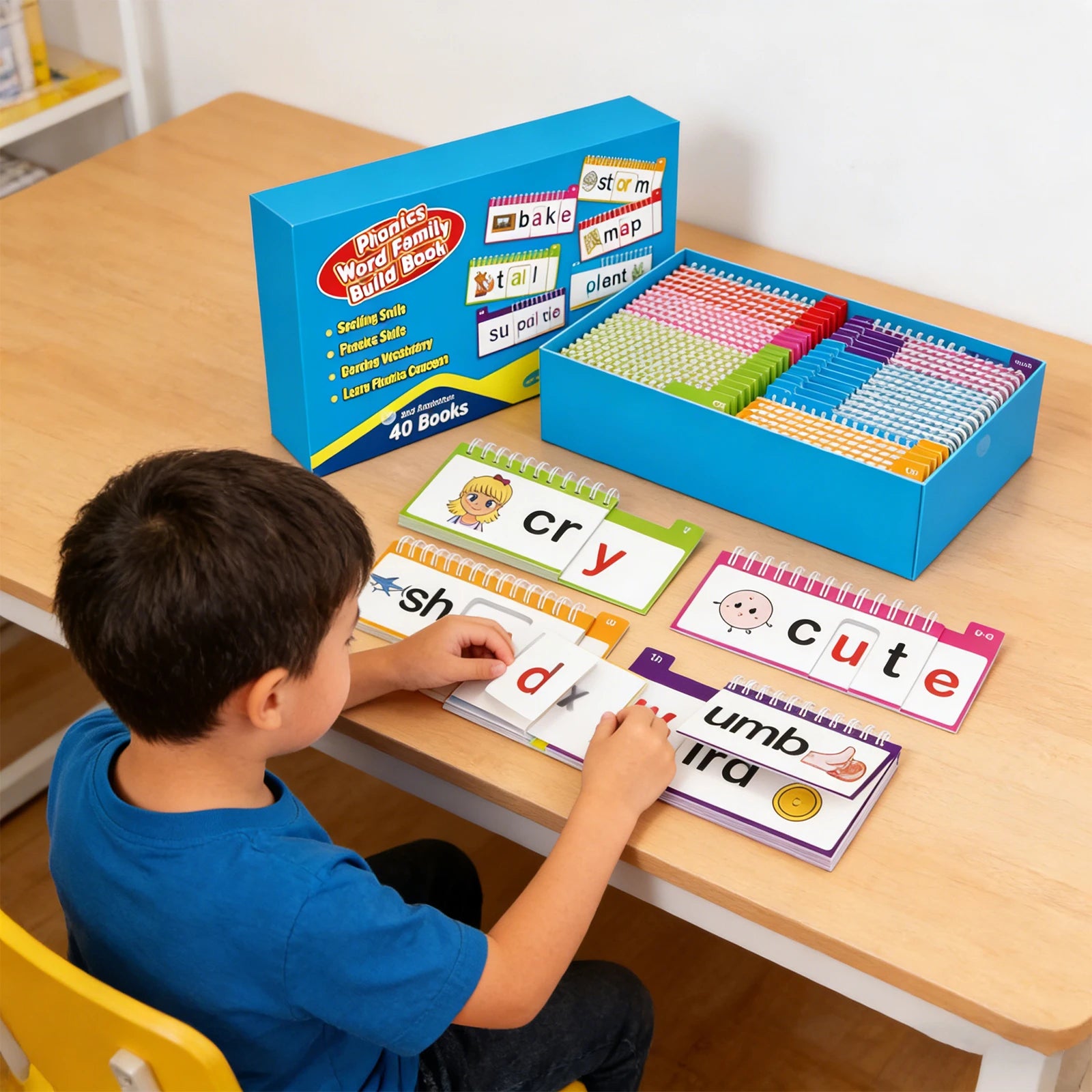Reading Book 40 Read Rhyme Build Books Word Family Flash Cards
