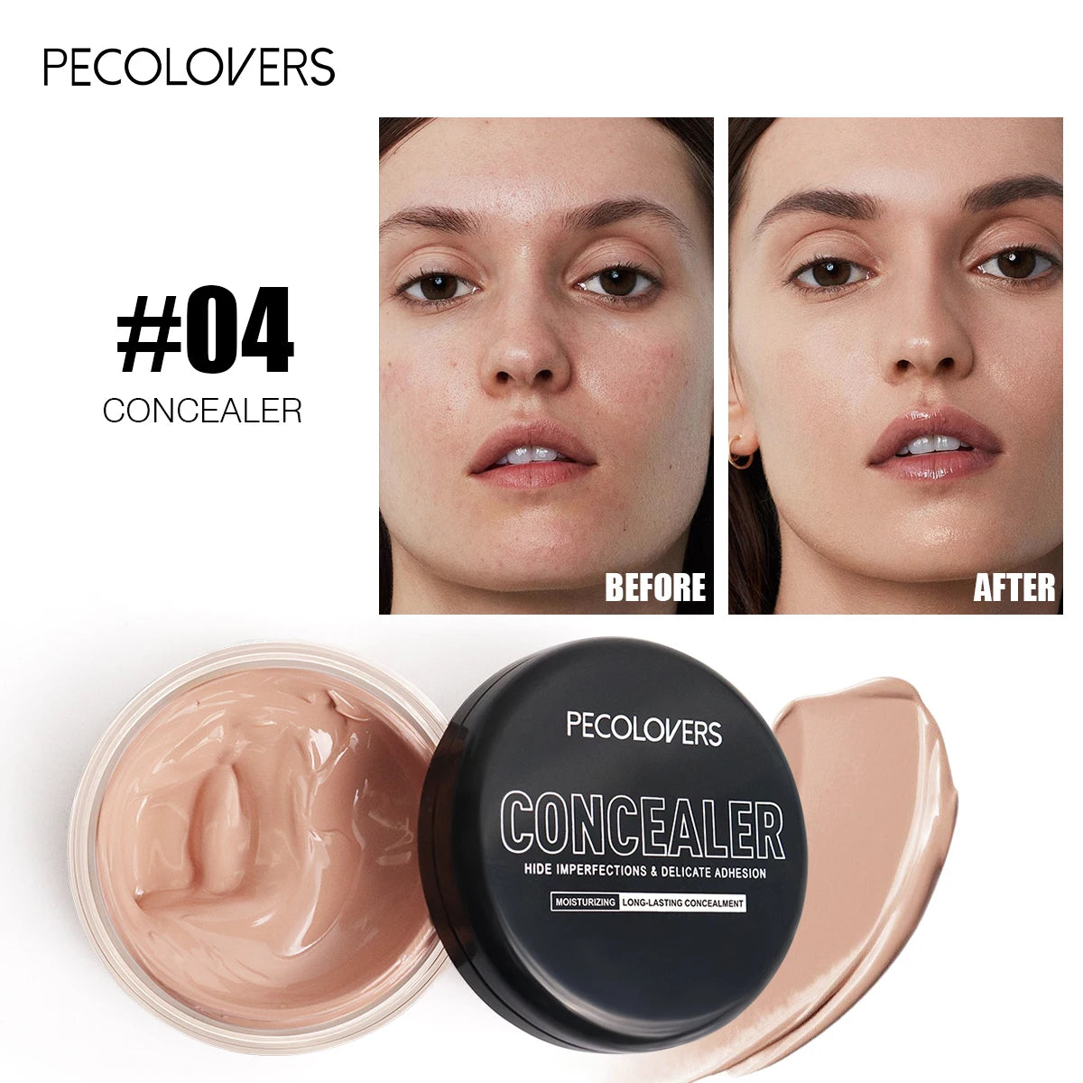 Moisturizing Concealer Cream Full Cover Acne Mark Dark Circles Contour Concealer Makeup Palette Waterproof Lasting Face Makeup Zpaxo 04