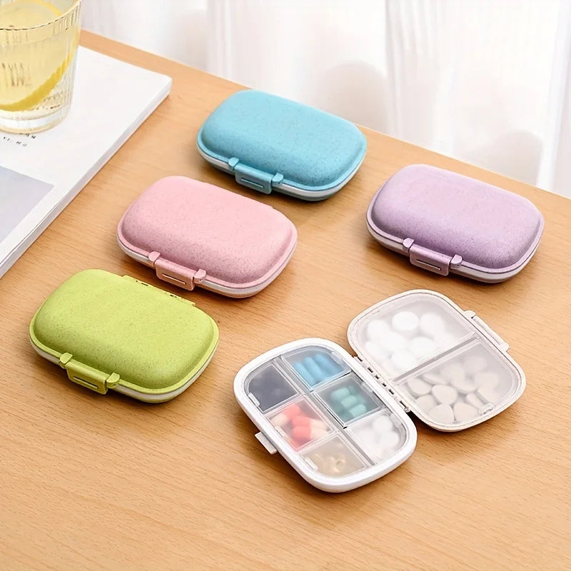 Mini 8-Grid Pill Box – Portable Travel Medicine Organizer Pill Organizer Zpaxo