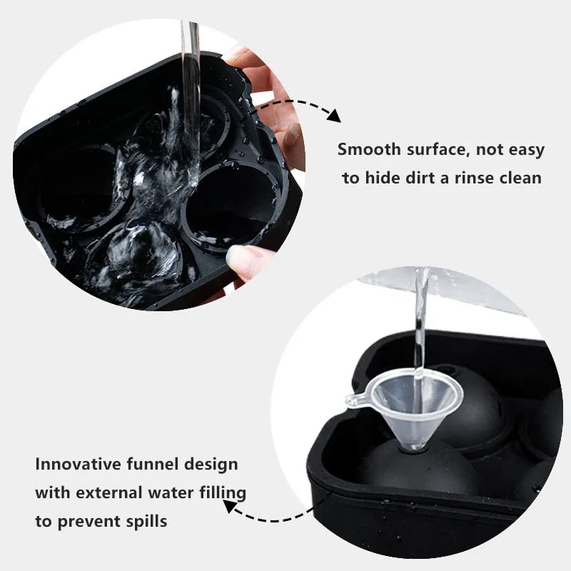Ice Cube Mold Silicone Tray DIY Ice Ball Rose Diamond Skull Ice Maker Creative Drinking Cooking Tools Gadget Silicone Ice Mold Zpaxo