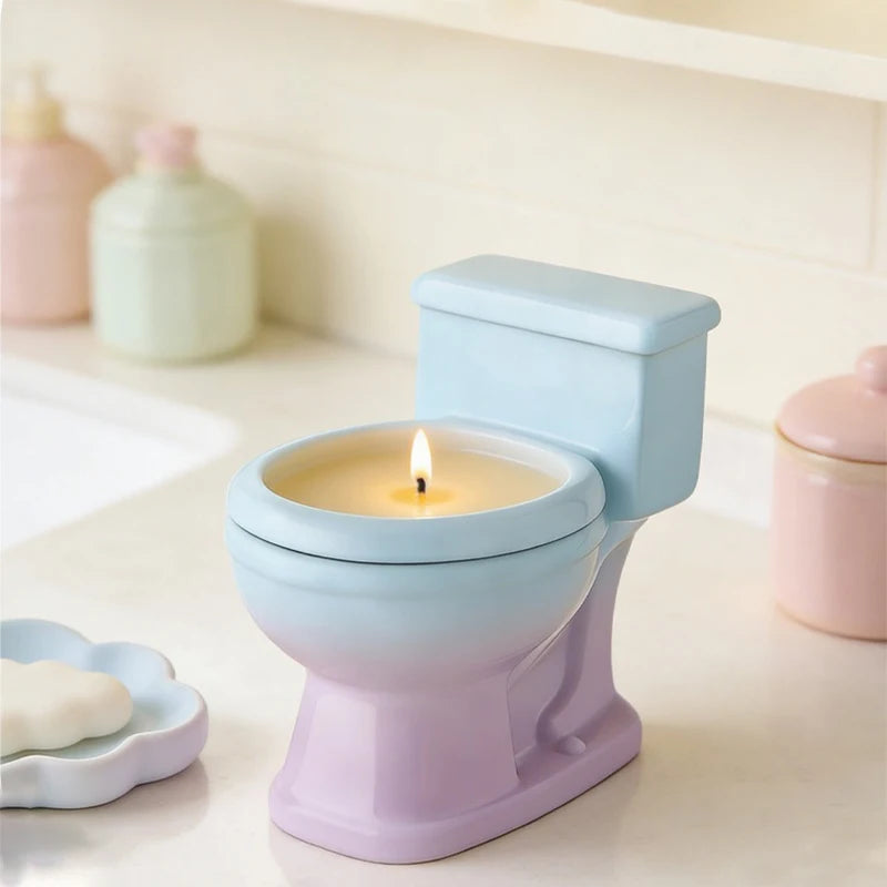 3D Toilet Silicone Mold – Funny DIY Candle & Soap Craft Mold Silicone Craft Mold Zpaxo