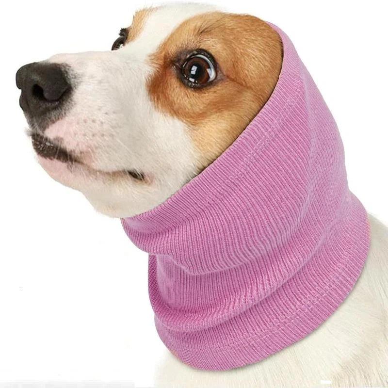 Dog Grooming Earmuff Warm Headband Ear Cover Neck Hat Noise Cancel Zpaxo Pink S