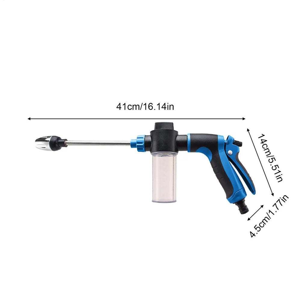 Foam Car Wash Sprayer Adjustable Nozzle Pressure Hose Cannon Multi