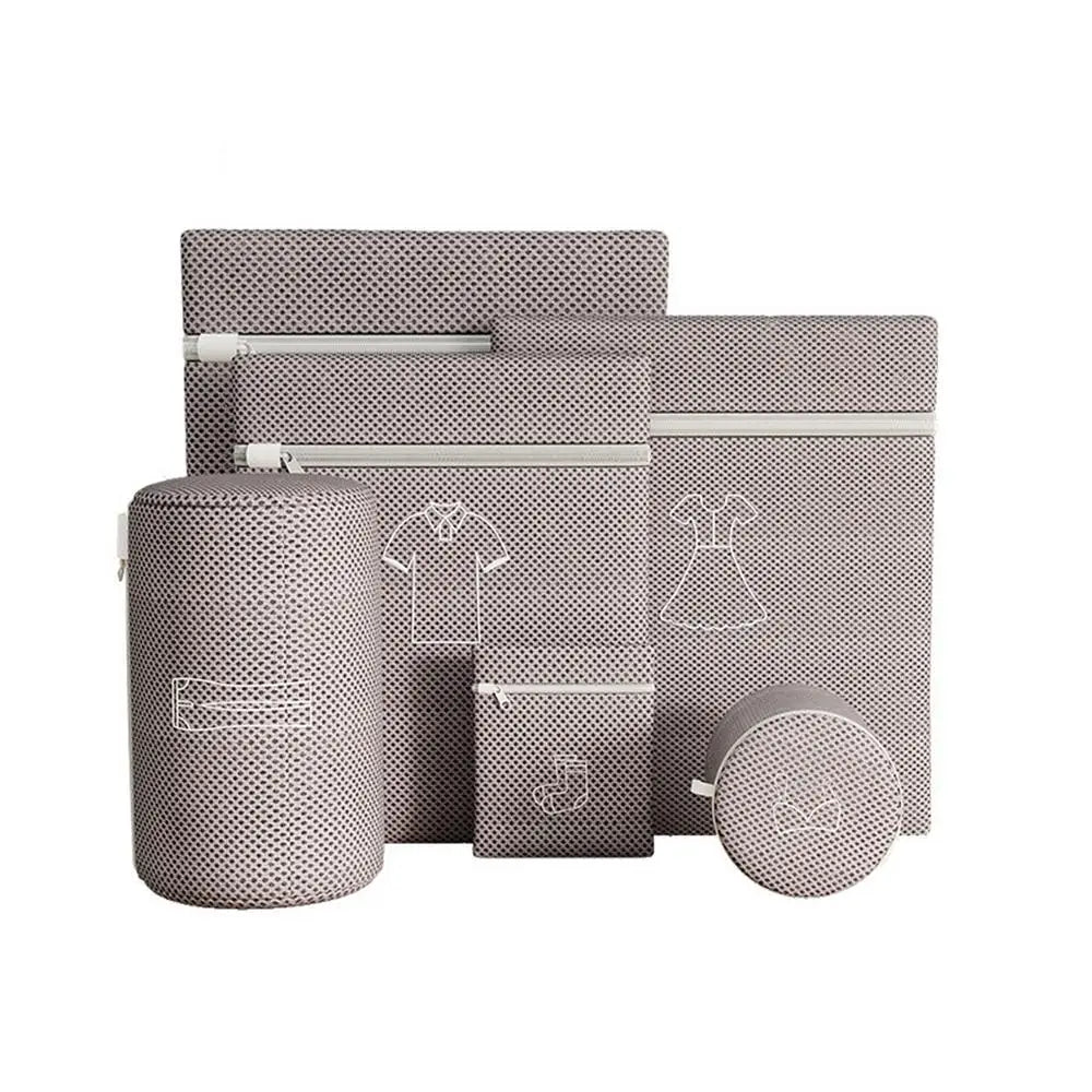 Mesh Laundry Bags 6 Pieces Anti-Knot Underwear Fine Net with Zipper Machine Washable Anti-Deformation Laundry Mesh Wash Bags Zpaxo A China Mainland