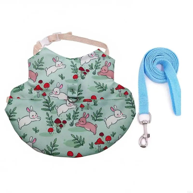 Regulable Rabbit Harnesses Leashes Breathable Rabbits Themed Pet Zpaxo Green S CN