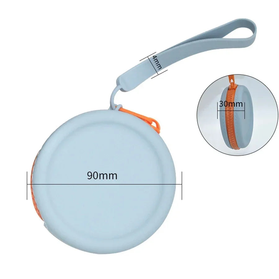 Dog Treat Training Pouch, Portable Silicone Dog Food Treat Pouch with Lanyard and Hook for Outdoor Walking Supply Storage Bag Zpaxo