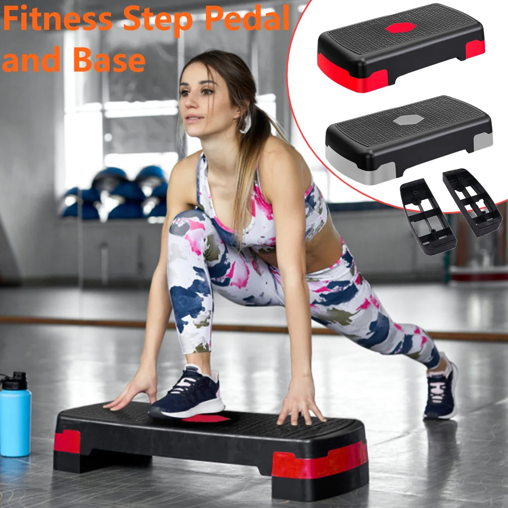 Fitness Pedals Base Mini Body Building Stepper Adjustable Non-slip