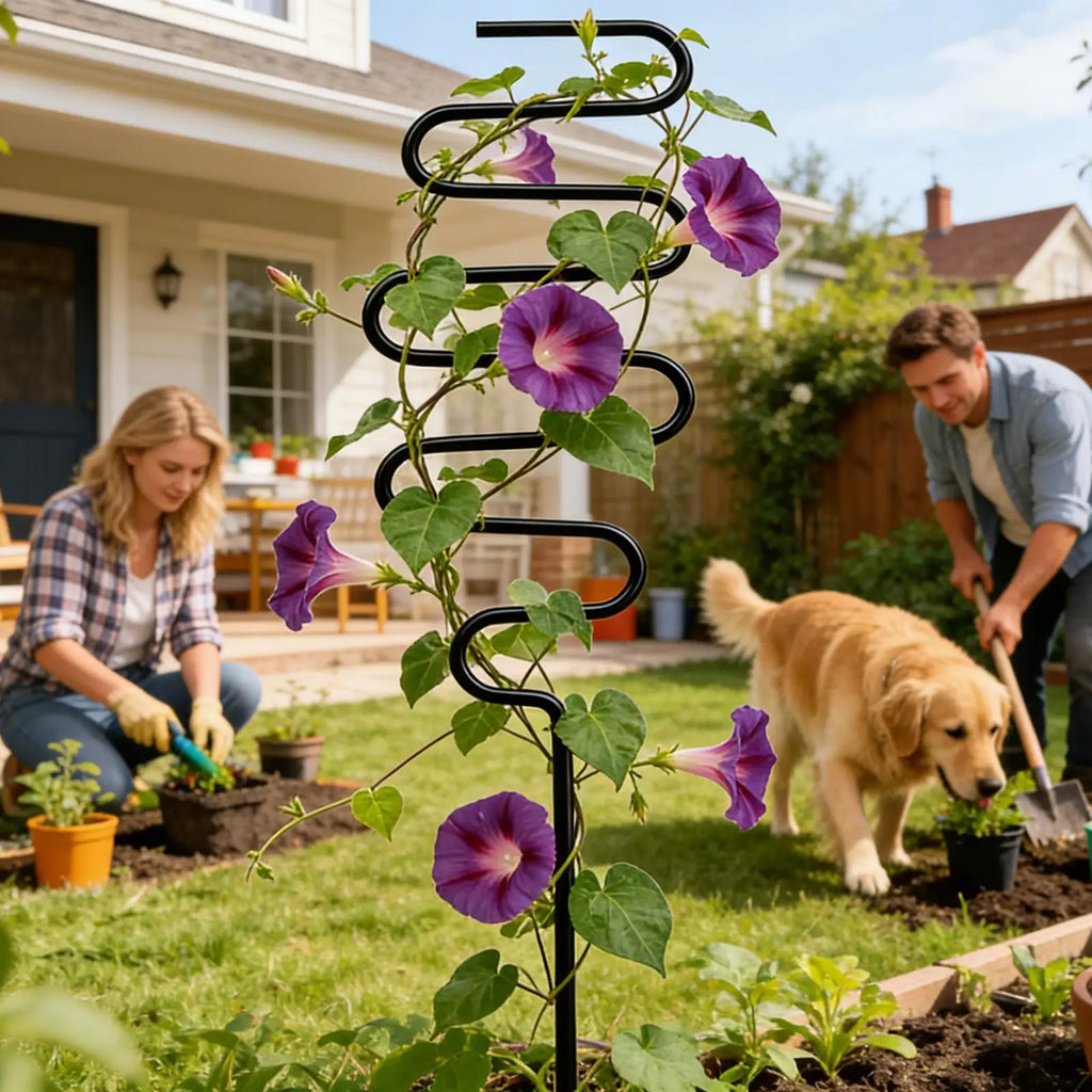 Metal Plant Support Stakes Trellis Rack Garden Climbing Frame Indoor
